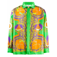 Casablanca Camisa com estampa barroca - Verde