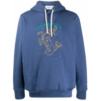 Casablanca embroidered Capricorn hoodie - Azul