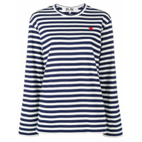 Comme Des Garçons Play striped longsleeve T-shirt - Azul