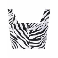 Dolce & Gabbana Blusa com estampa de zebra - Preto