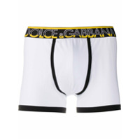 Dolce & Gabbana branded waistband contrast boxer shorts - Branco
