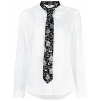 Dolce & Gabbana Camisa com gravata bordada - Branco