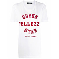 Dolce & Gabbana Camiseta com estampa Queen Bellezza Star - Branco