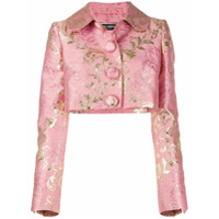Dolce & Gabbana Jaqueta jacquard floral - Rosa