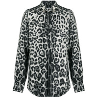 Dolce & Gabbana leopard-print silk shirt - Cinza