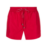 Dolce & Gabbana Short de natação com logo - Vermelho