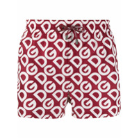 Dolce & Gabbana Short de natação estampado - Vermelho