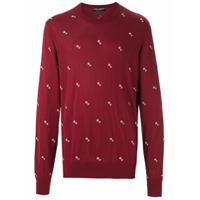 Dolce & Gabbana Suéter de tricô estampado - Vermelho