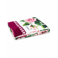 Dolce & Gabbana Toalha de praia Tropical Rose com estampa - Rosa