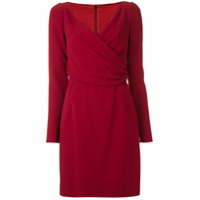 Dolce & Gabbana Vestido curto com transpasse drapeado - Vermelho