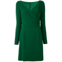Dolce & Gabbana Vestido curto transpasse drapeado - Verde