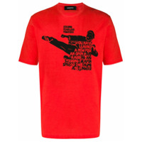 Dsquared2 Camiseta Strong Fearless Fighters - Vermelho