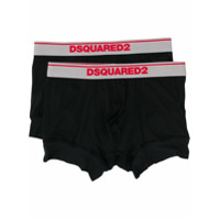 Dsquared2 Conjunto 2 cuecas boxers com logo - Preto