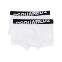 Dsquared2 Conjunto de cuecas boxer com logo - Branco