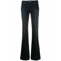 Emporio Armani Calça jeans bootcut cintura média - Azul
