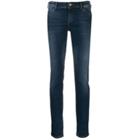 Emporio Armani Calça jeans skinny com logo - Azul