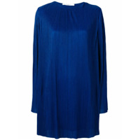Givenchy Vestido plissado mangas longas - Azul