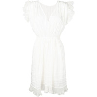 Isabel Marant Vestido com detalhe de babados - Branco