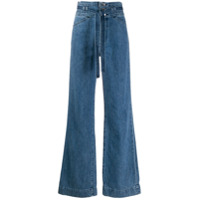 J Brand Calça jeans pantalona cintura alta - Azul