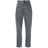 J Brand Calça jeans reta cintura alta - Cinza