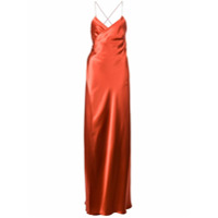 Michelle Mason Vestido de festa envelope com tiras - Vermelho