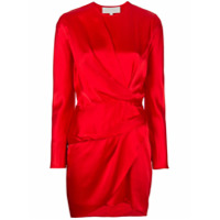 Michelle Mason Vestido midi Origami - Vermelho