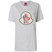Moncler Gamme Rouge Camiseta com estampa - Cinza