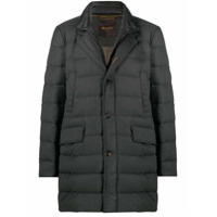 Moorer Galileo single breasted quilted coat - Cinza