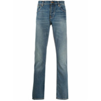Nudie Jeans Calça jeans reta cintura média - Azul