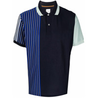 Paul Smith Camisa polo com listras color block - Azul