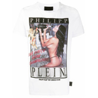 Philipp Plein Camiseta com estampa de anjo - Branco