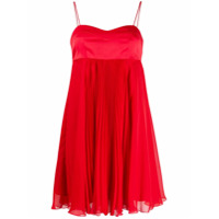 Pinko Vestido com recorte de cetim - Vermelho
