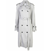 Proenza Schouler White Label Trench coat com cinto - Cinza