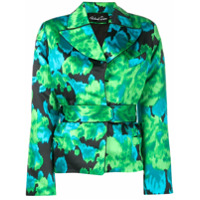Richard Quinn floral print cinched jacket - Verde