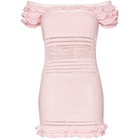 She Made Me Saachi off-the-shoulder crocheted dress - Rosa