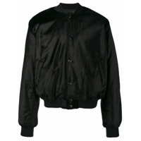Sss World Corp velvet bomber jacket - Preto