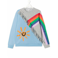 Stella McCartney Kids TEEN rainbow-print sweatshirt - Azul