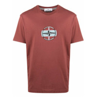 Stone Island embroidered logo t-shirt - Vermelho