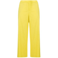 Theory wide-leg cropped trousers - Amarelo