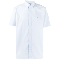 Tommy Hilfiger embroidered logo striped shirt - Azul