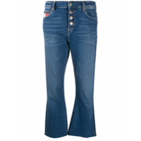 Tommy Jeans Calça jeans cropped com abotoamento - Azul