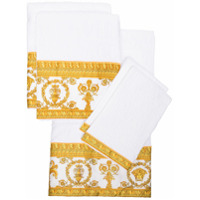 Versace Conjunto 5 toalhas com estampa barroca - Branco