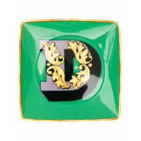 Versace Home Tigela Holiday Alphabet 'D' - Verde