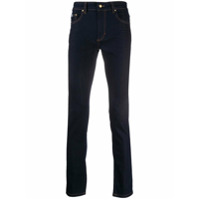 Versace Jeans Couture Calça jeans slim com cintura média - Azul