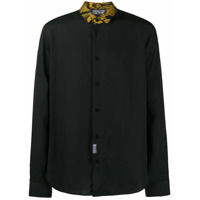 Versace Jeans Couture Camisa com estampa barroca na parte posterior - Preto