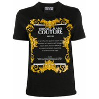 Versace Jeans Couture Camiseta com estampa grÃ¡fica - Preto