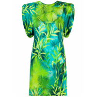 Versace Vestido mini com estampa Jungle - Verde
