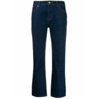 Victoria Victoria Beckham Calça jeans flare cropped cintura alta - Azul