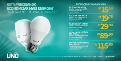 Lampadas Led -Comercial Uno - Criciúma - Santa Catarina -