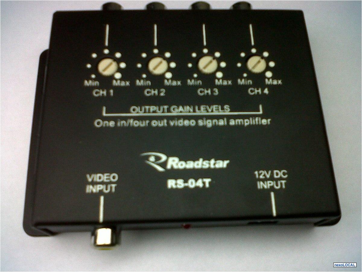 Distribuidor Sinal Video Rca Amplificador 1 Entrada 4 Saida